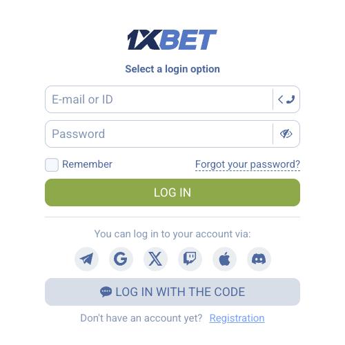 1xBet Login Palestina